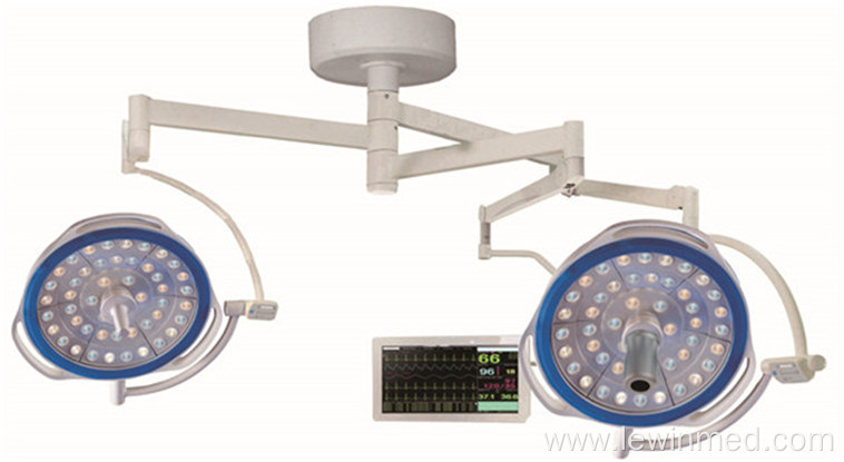 Double dome round OT lamp with camera system