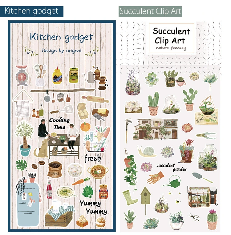 Creative Repeated Use Paper Decorating Stickers