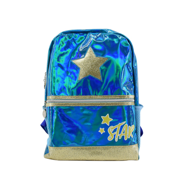 wholesale  leather pu glitter backpack bag for school teenager