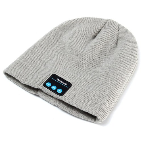 Fone de ouvido de malha gorro sem fio com microfone