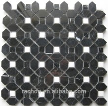 Black Marble floor tile wall kitchen bathroom decor mosaic