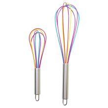 Hot Selling Silicone Egg Beaters & Whisks for Cooking (8 inch & 12 inch)
