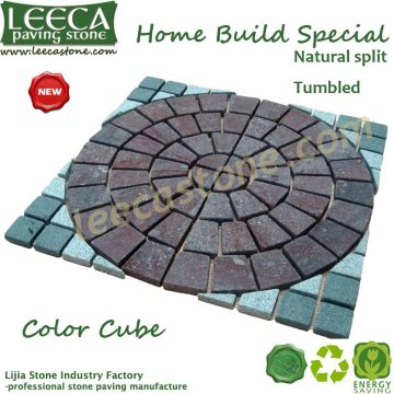 Mesh cobblestone pavers paving tiles