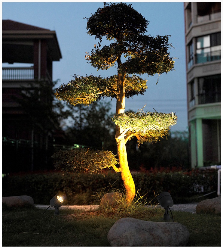 High quality cob waterproof led garden spike light