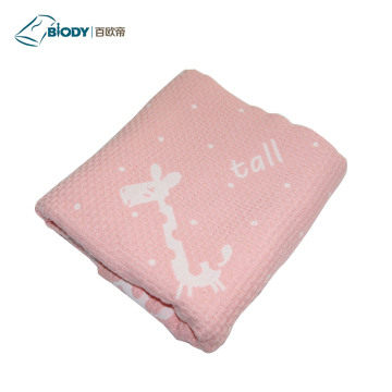 Portable Cream Baby Animal Throw Blanket Fleece