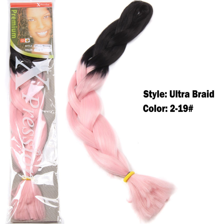 Wholesale Custom Fashion Luxury Synthetic Hair synthetic yaki braiding hair