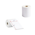 Rollo de papel térmico directo en blanco de 4x6 pulgadas 100x150 mm