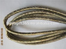 Gold Leather Cord Round Rope String For Jewelry Making