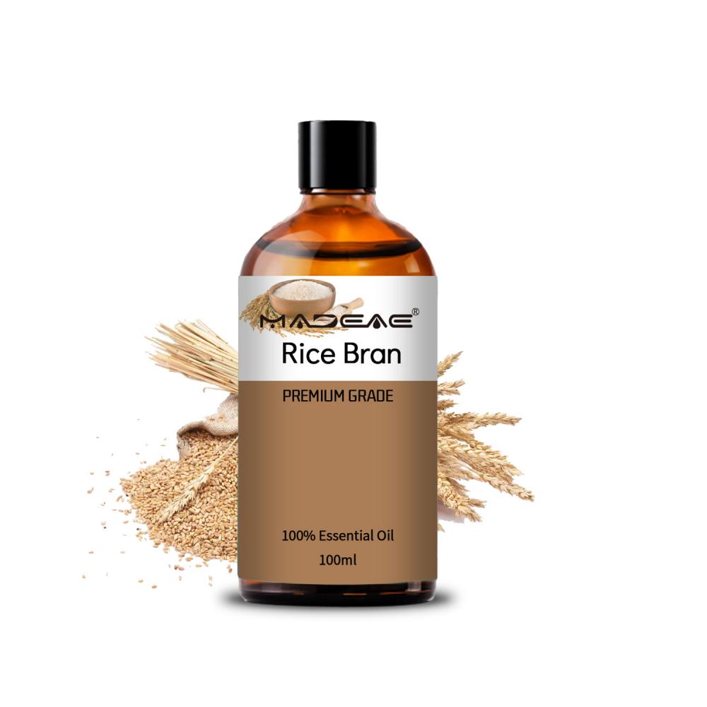 Aceite de salvado de arroz en la venta Líquido cosmético Pure Essential Oil Amarillo Top Service ODM, humectante