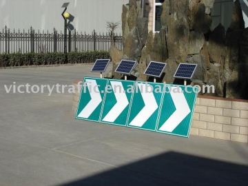 Solar led traffic sign,Solar traffic linear guiding sign