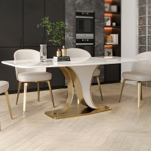 Dining table home modern small Italian luxury style