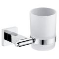 Bathroom Accessory Sets Glass Holder With Metal Base