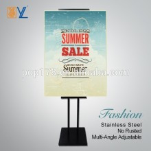 Stainless Steel Exhibition Indication Board Poster Display Stand
