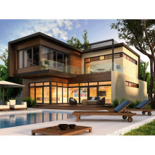 3 Bedroom Prefab Steel Structure Villa Home for Sale with Light Steel Frame