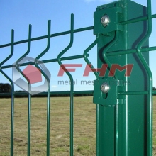 Green Glavanized 3D PVC Coated Welded Fence with High Security