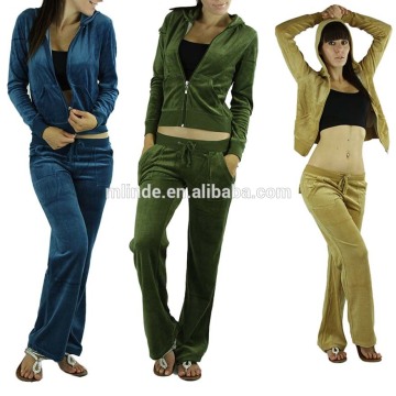 Women's Hoody Wholesale Sweat Suit Drawstring Pants Hoodie Sweatshirt New Velour Set Custom Made Plain Blank Sweat Suits