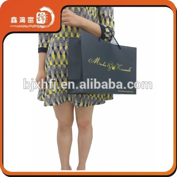 clothing packaging shopping paper bag for garment