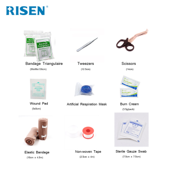 Wholesale medical bandage first aid supplies cpr mask first aid kit bag for home,outdoor,car