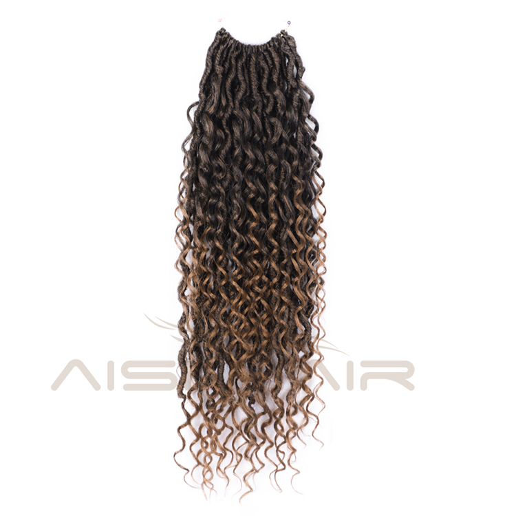 Aisi Hair Wholesale Passion Twist Crochet Braids Hair Ombre Brown Color Loose Wave Braids Hairpieces Extensions For Black Women