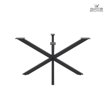 X-shaped frame metal table legs