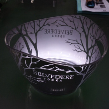 led lighted plastic ice bucket