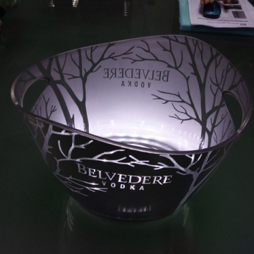 led lighted plastic ice bucket