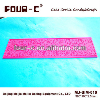 Sugarpaste texture mat,cake decor silicone mat,sugarpaste ribbon