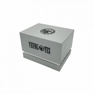 Custom Glass Coffee Cup Mug Set Gray Gift Box