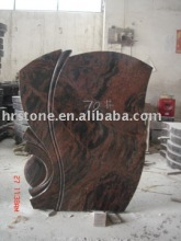 western purple headstone memorial plaques