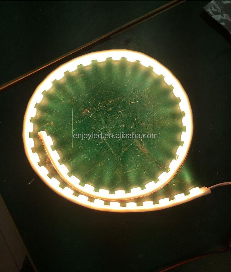 High power flexible wall washing waterproof lamp with low-voltage 24V lens 3030 bendable back lighting strip