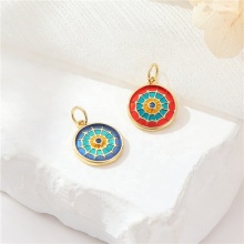 DIY Jewelry Charm Fashion Personality Enamel Spider Web Pendant Necklace Jewelry Accessories Bracelet Spider Web Charm