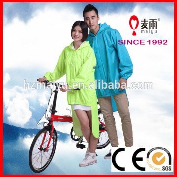 waterproof foldaway rainproof adult bicycle rain jacket