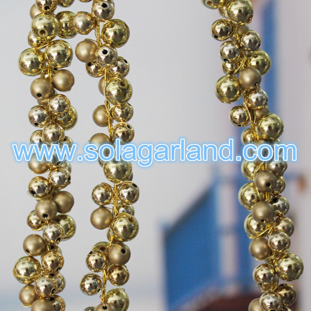 Gold Beaded Branch For Xmas Decor