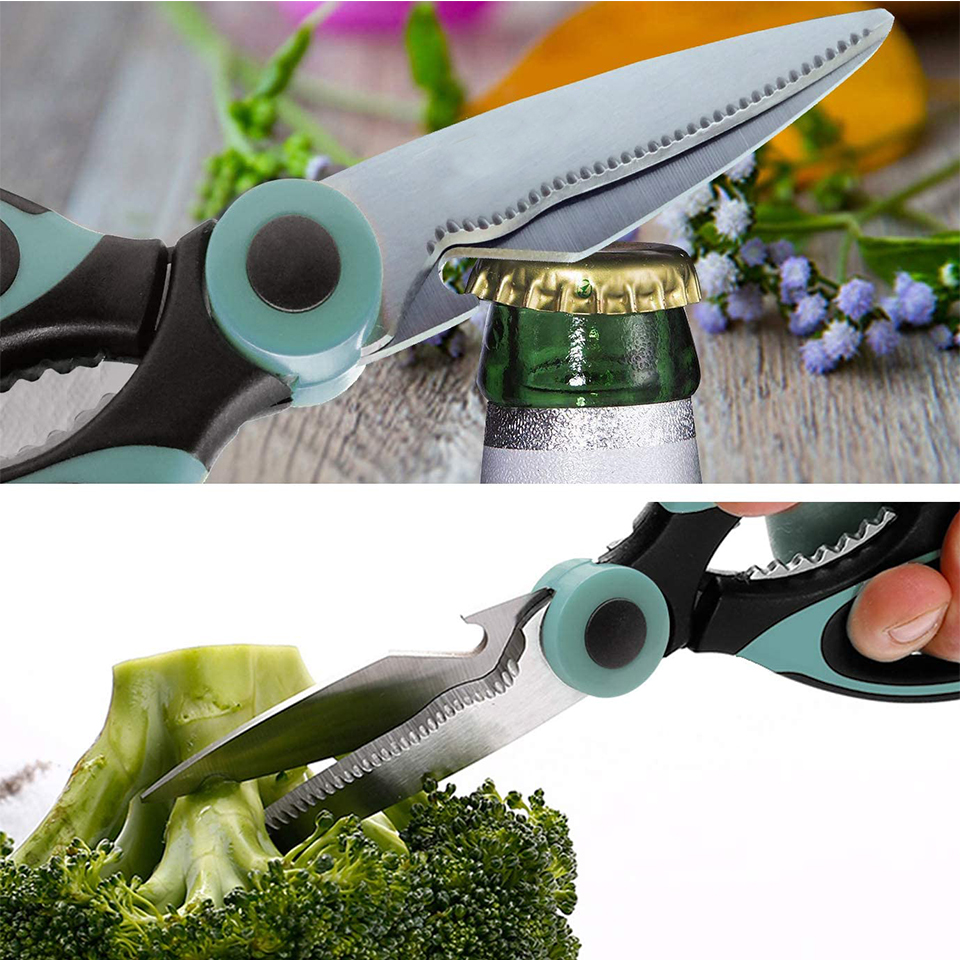 Kitchen Shears, Premium Heavy Duty Shears Ultra Sharp Stainless Steel Multi-function Kitchen Scissors for Chicken Fish Meat