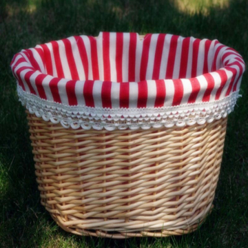 Large Wicker Bike Basket