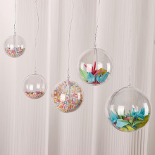 DIY Acrylic Christmas Hanging Ball Decoration: Fashionable Transparent Christmas Ball