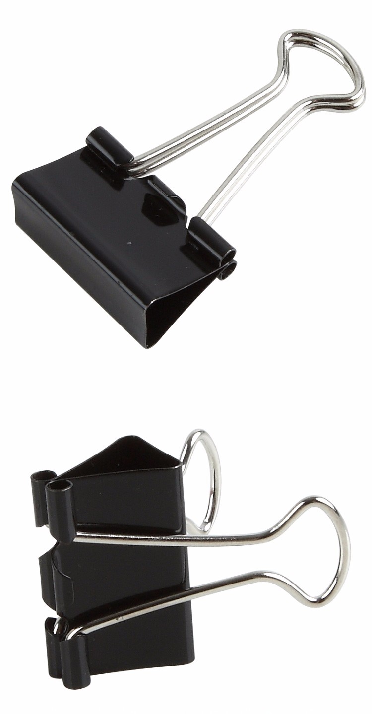 No Magnetic and Paper Clip Type 50mm metal black Binder Clips