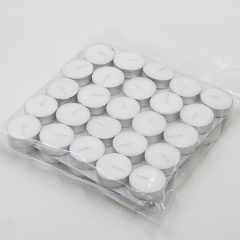 하얀 기둥 tealight 캔들 White pillar tealight candle