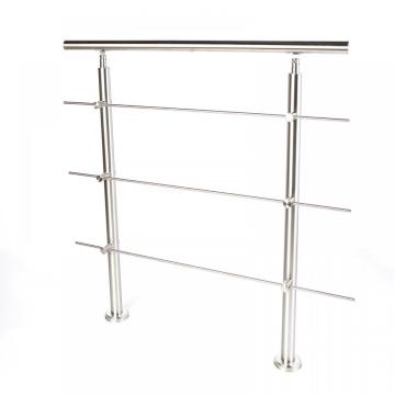 Stainless Steel Wall-mounted Satin Step Handrail