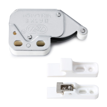 Machine hardware without handle door latch