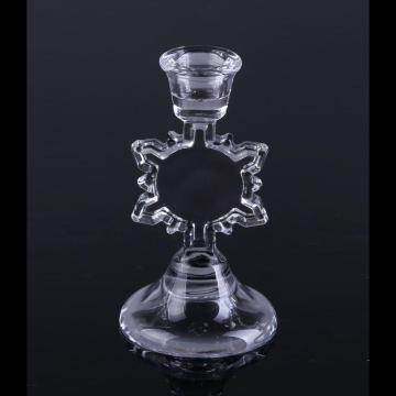 Glass Sun Shaped Candle Stick Holder