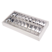 Louver Fixture Ceiling Double Tube Light Fitting T8