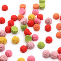 Kawaii Little Wool-like Ball Flatback Resins Handmade Craft Decor Cabochon DIY Toy Decoration Charms Spacer