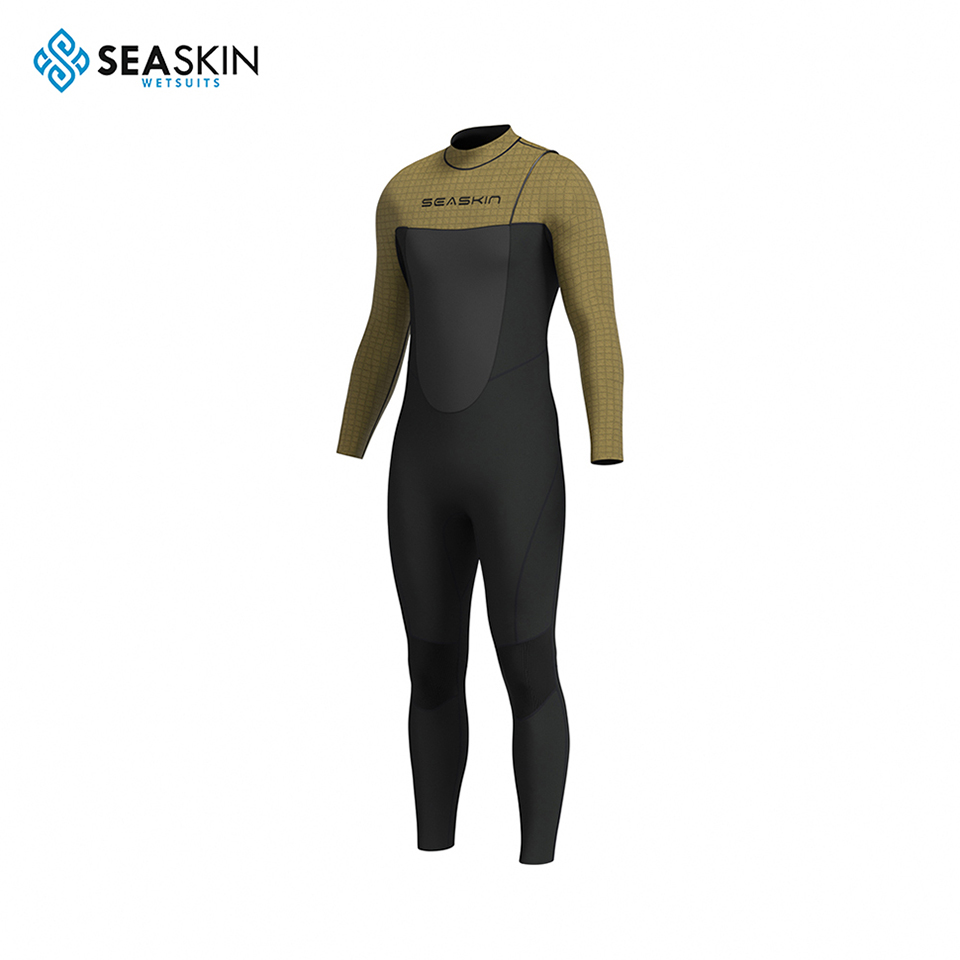 Seaskin 4/3mm Lengan Panjang Lelaki Wetsuit Surf Wetsuit