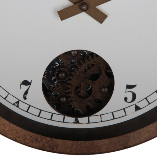 Horloge murale antique de 12 pouces avec engrenages