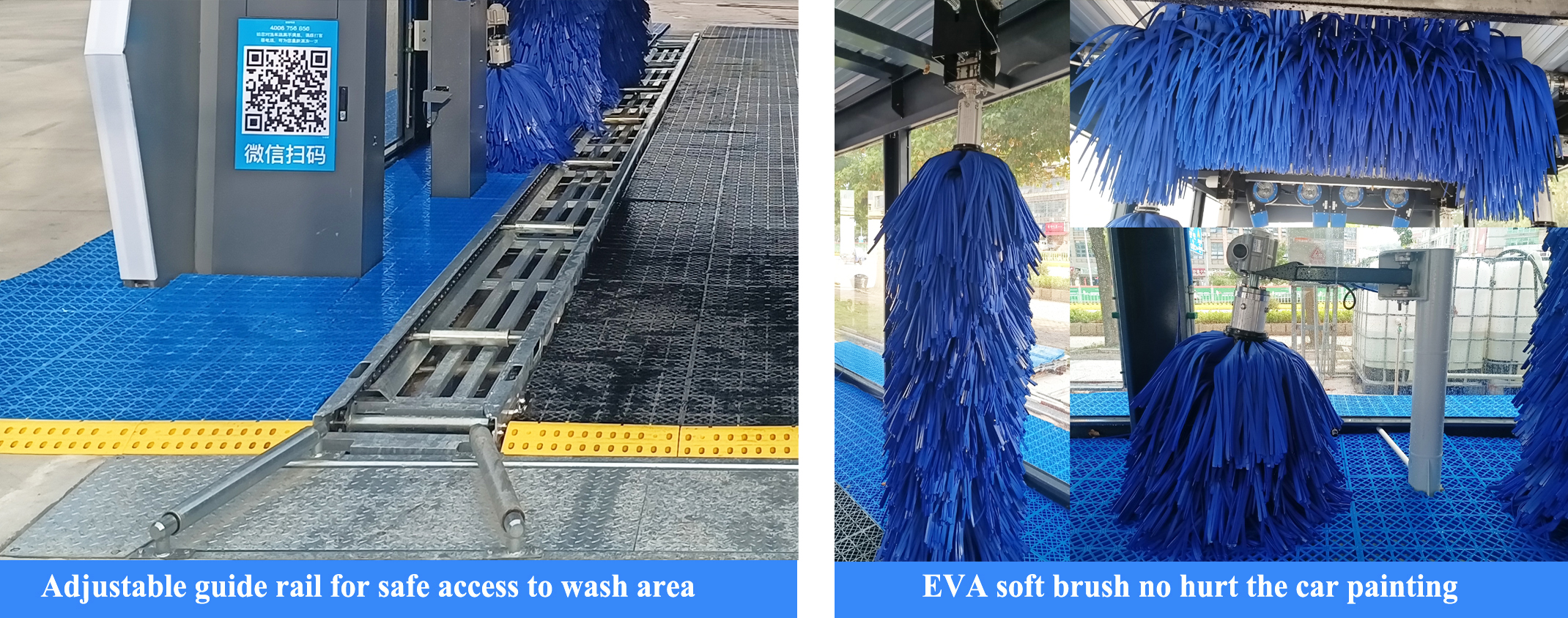 9 Brushes Drive Through Conveyor Car Wash Machine