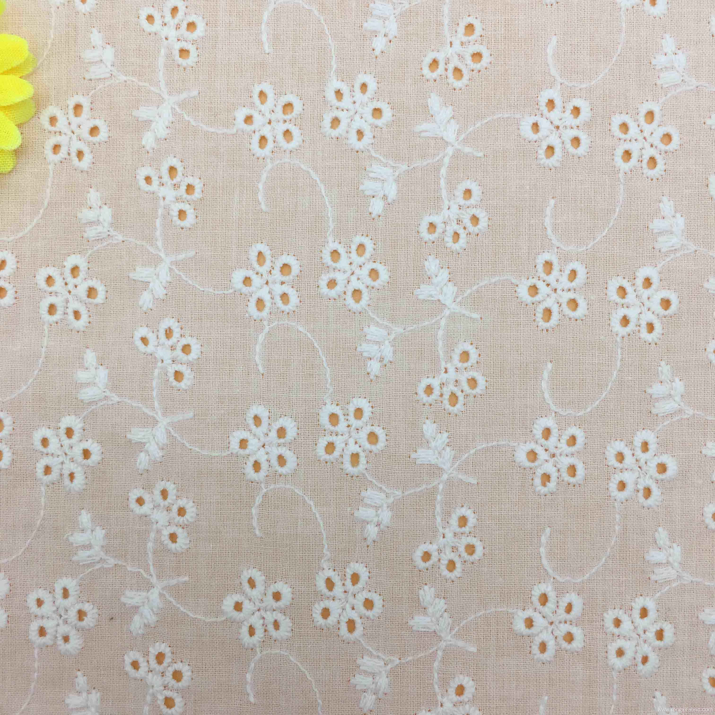 100% Cotton Fabric Eyelet Cotton Fabric Chicken Fabric