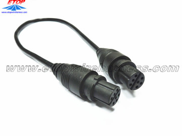 7pin molded waterproof cable