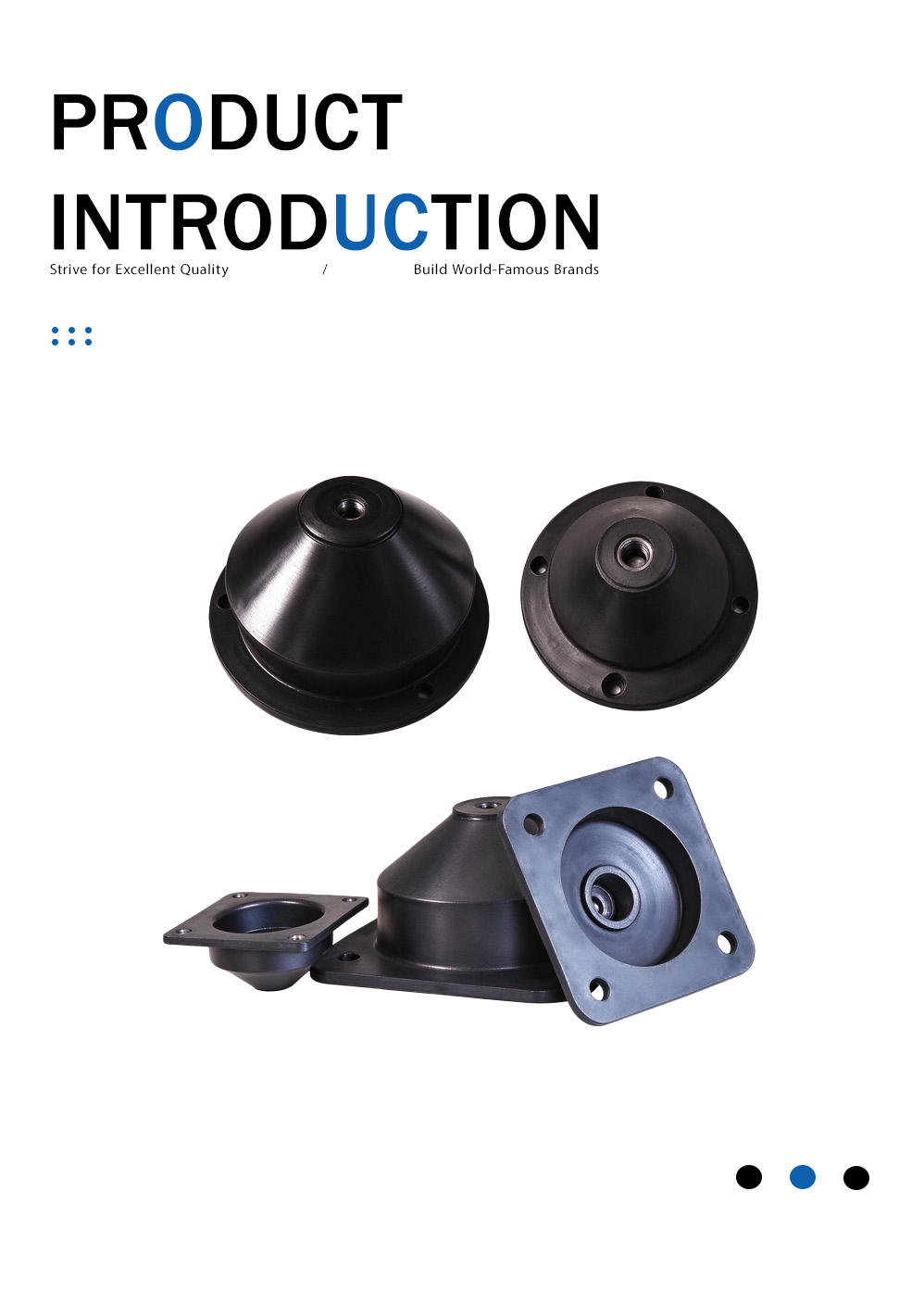 Isolador de vibração de borracha tipo JGF JGF Type Rubber Vibration Isolator