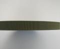 Mörk grön tät kroken linjer 2.0cm 600D fast PP sadelgjord PP mönster band